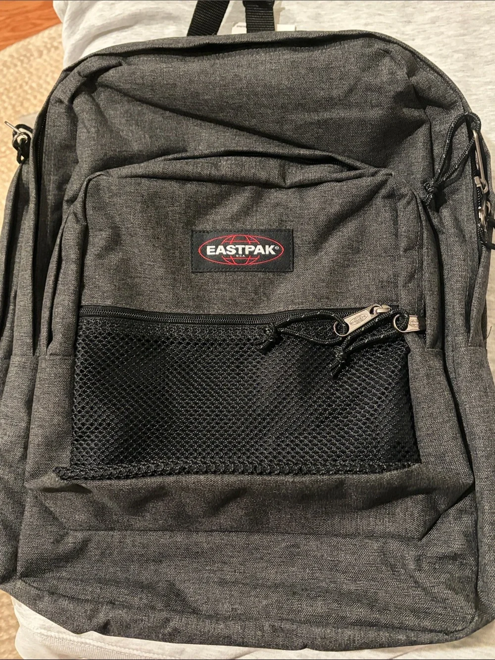 EASTPAK PINNACLE BLACK DENIM BACKBACK/NWT